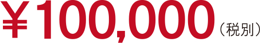 100,000(税別)
